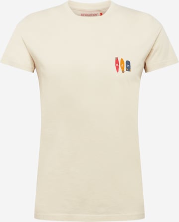 T-Shirt Revolution en beige : devant