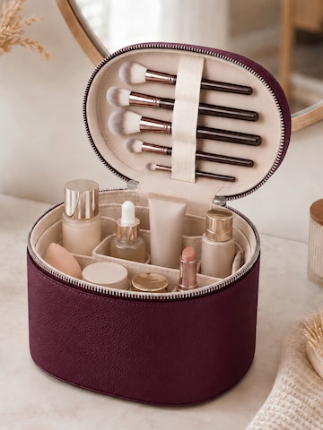 UNIQ Beauty Kozmetikai táskák 'Noemie Vanity Beauty Case - Violet Burgundy' - piros