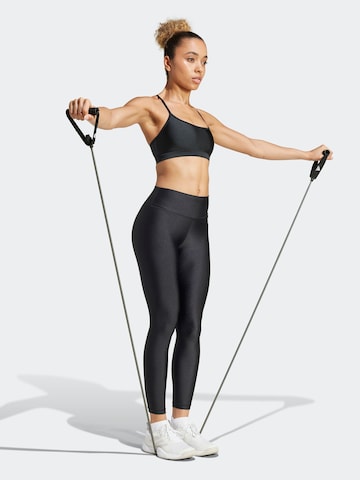 ADIDAS PERFORMANCE Skinny Sportovní kalhoty 'ESS' – černá: přední strana