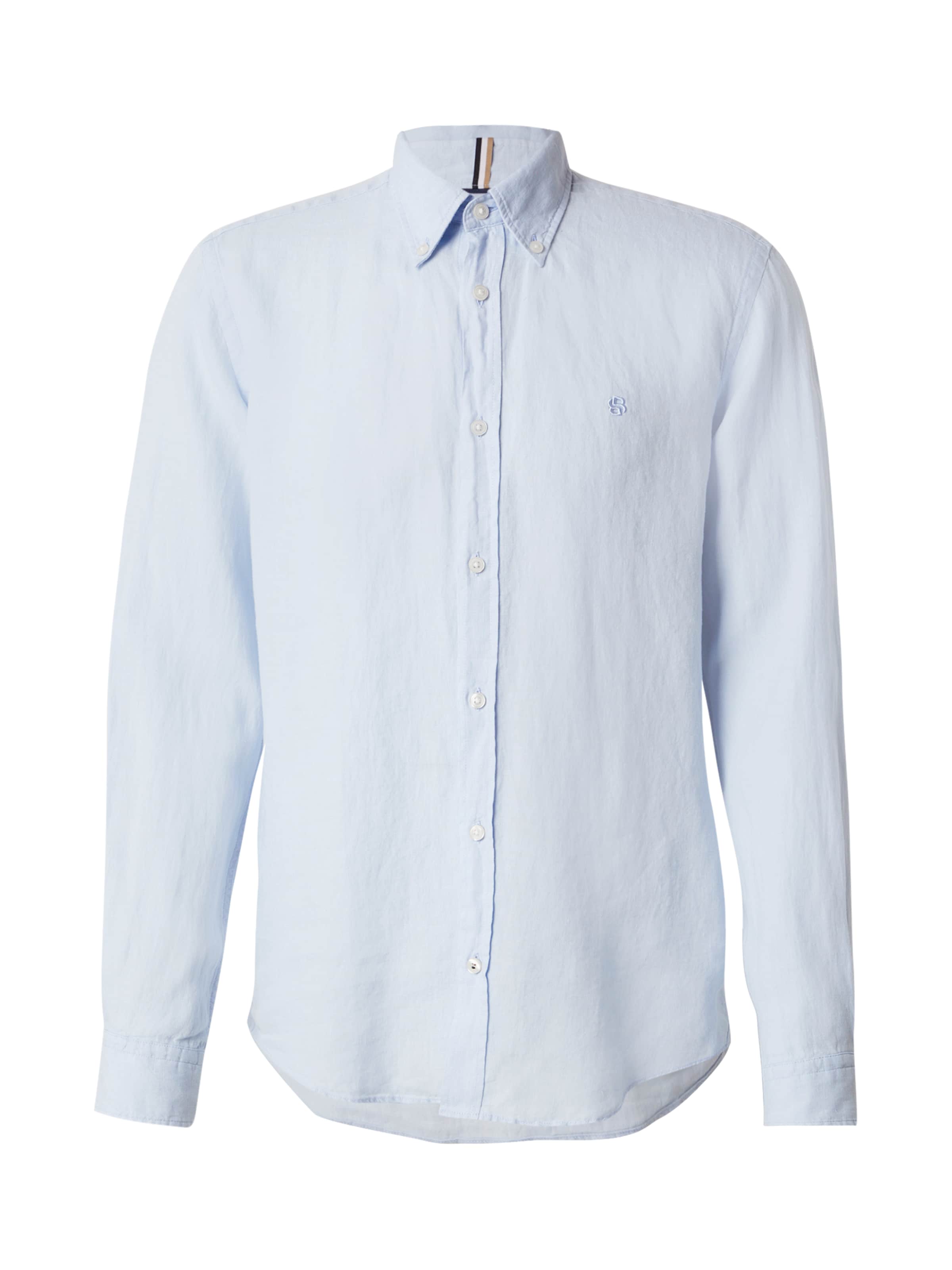 zils BOSS Standarta piegriezums Krekls 'ROAN': no priekšpuses