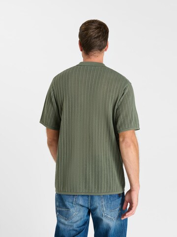 Le Temps Des Cerises Regular fit Overhemd in Groen