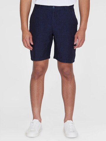 KnowledgeCotton Apparel Regular Hose ' Chuck' in Schwarz: Vorderseite