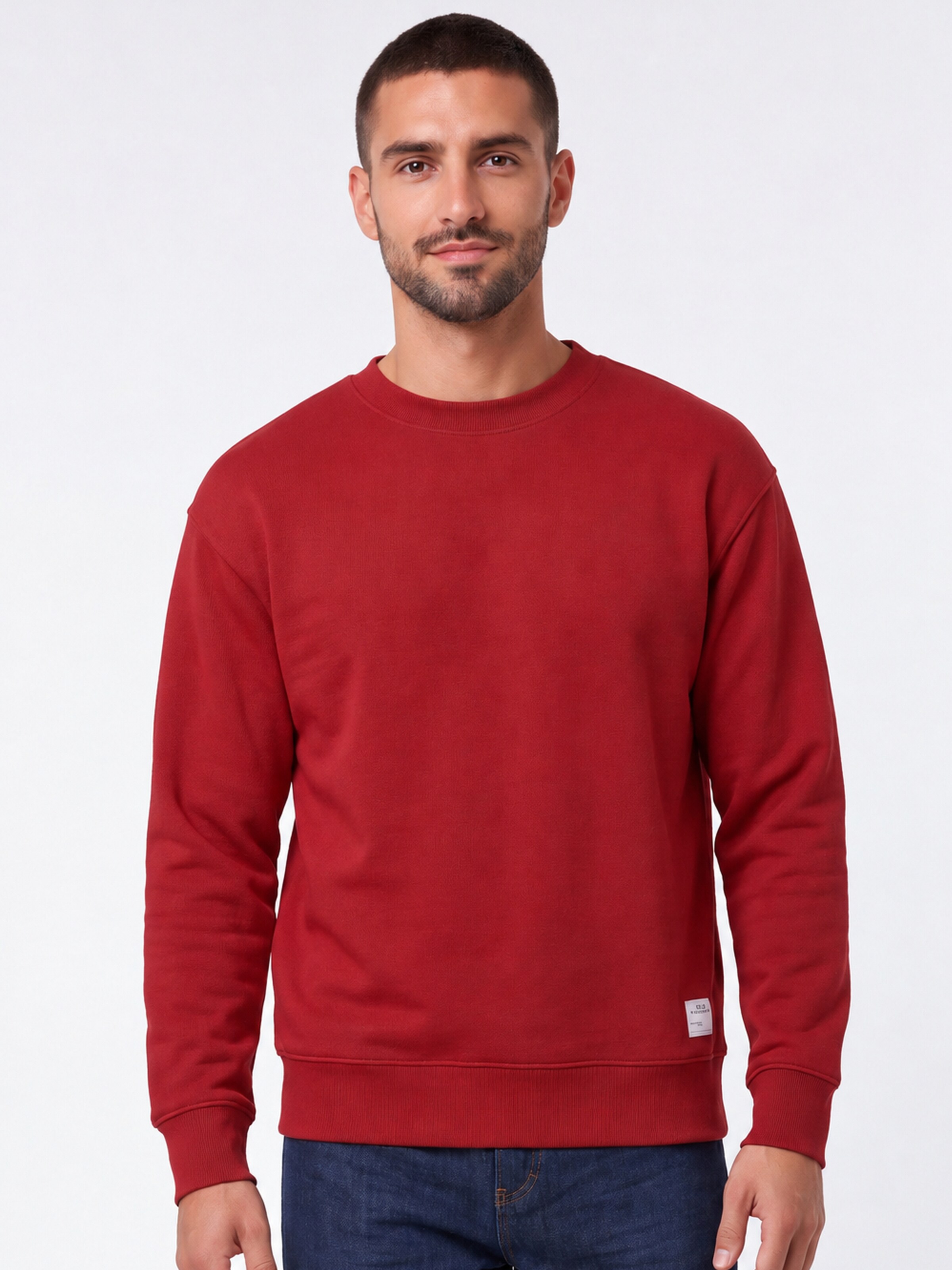 !Solid Sweatshirt 'SDLenz' in Red: front
