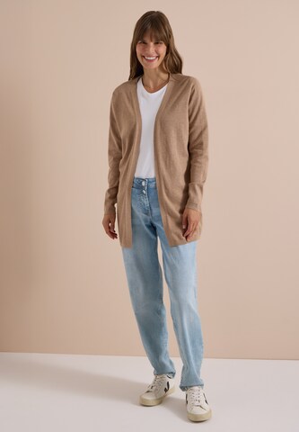 CECIL Offener Cardigan in langer Passform in Braun