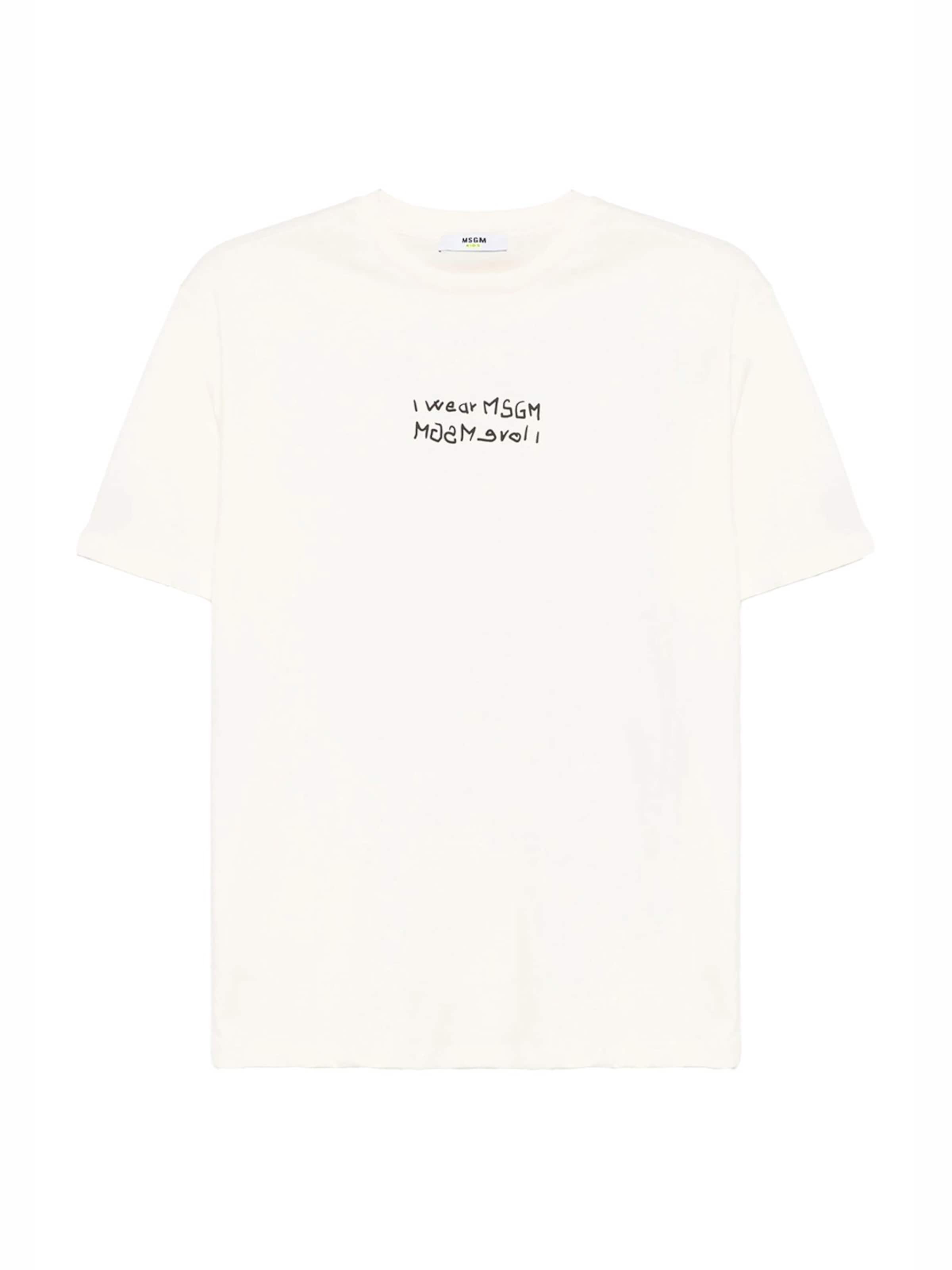 Maglietta di MSGM in beige: frontale