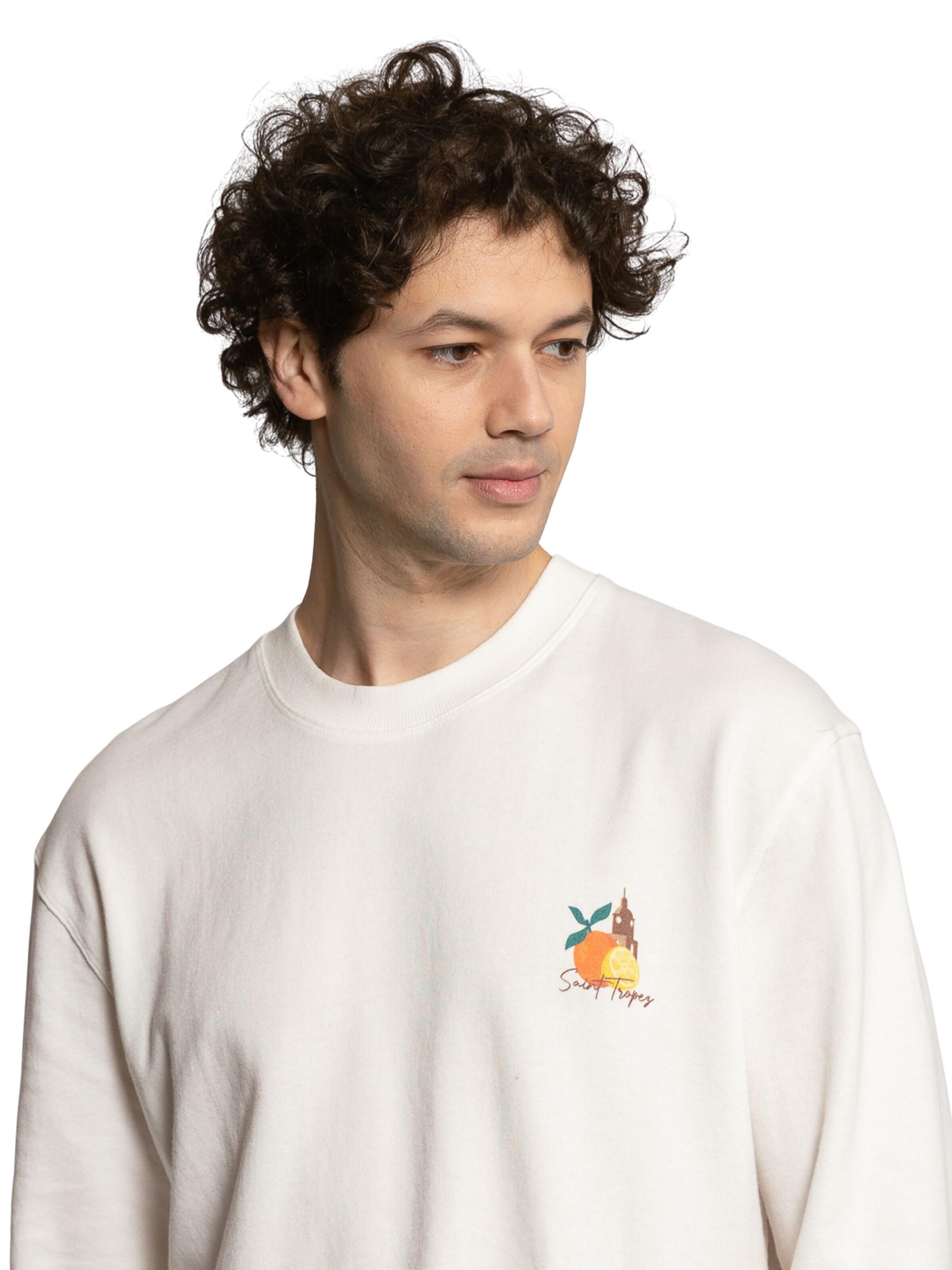Sweat-shirt 'Sweat Terry' LDB en blanc