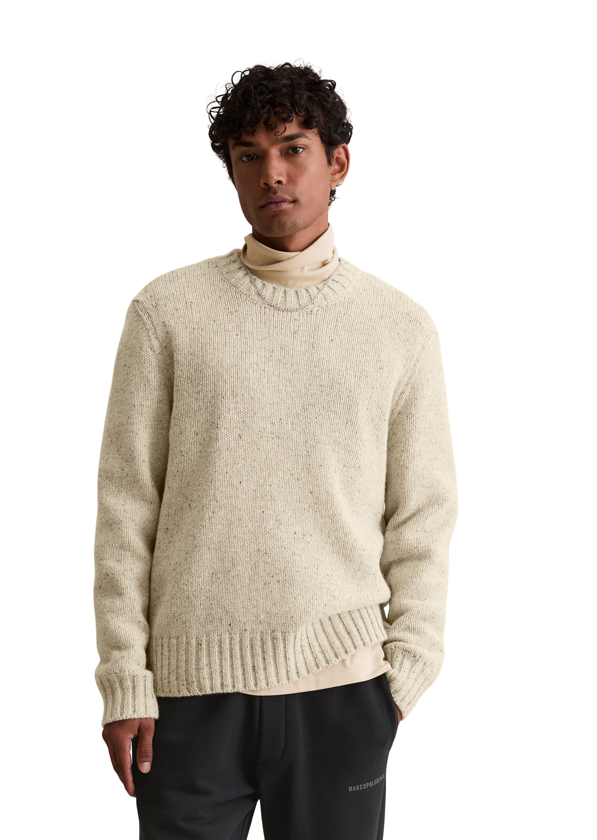 Marc O'Polo DENIM Pullover in Beige: Vorderseite