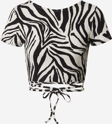 EDITED Shirt 'River' in Zwart: voorkant