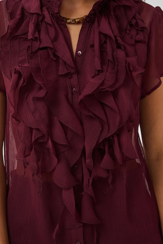 Chemisier 'Lilja' SAINT TROPEZ en rouge