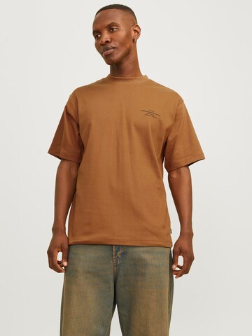JACK & JONES Shirt 'JPRBLAchad' in Brown: front