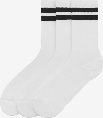Pull&Bear Ponožky - biela: predná strana