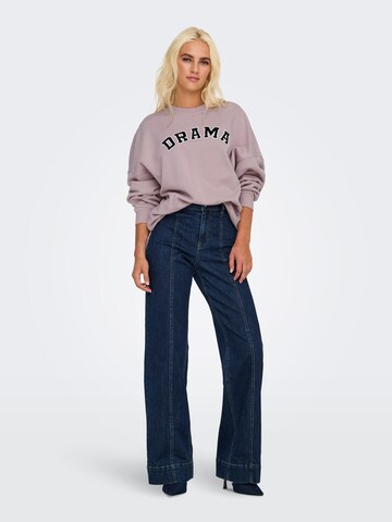 ONLY Sweatshirt 'ONLKAITLYN' in Lila