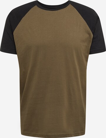 T-Shirt Urban Classics en vert : devant