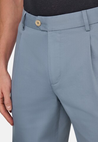Boggi Milano Loosefit Bandplooibroek in Blauw
