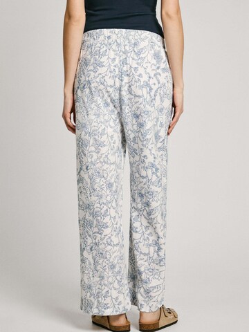 Pepe Jeans Wide leg Broek 'Duana' in Wit