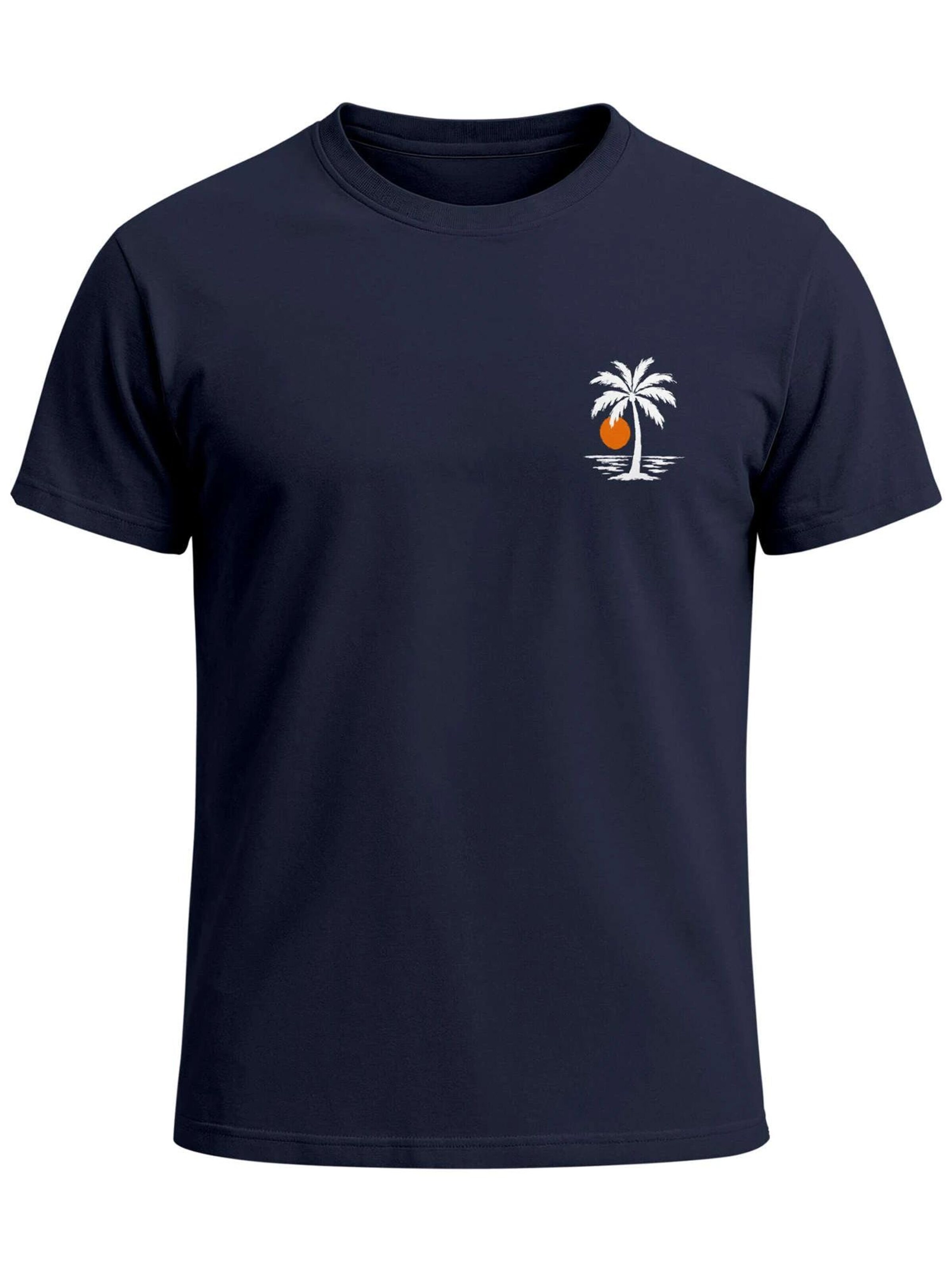 Neverless Shirt 'Beach Logo' in Blue: front