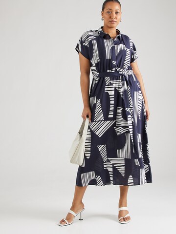 Vero Moda Curve Shirt Dress 'VMCJosie' in Blue: front