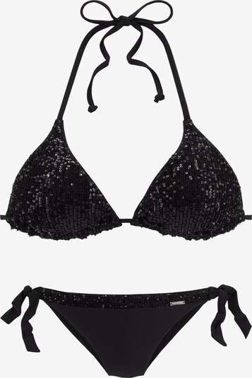 BRUNO BANANI Bikini in de kleur Zwart / Zilver, Productweergave