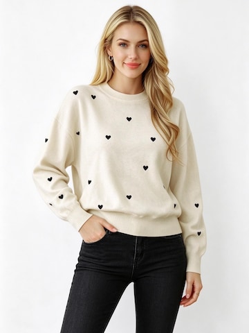 Yesfashion Sweater in Beige