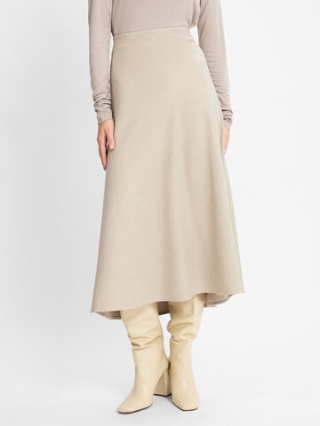 Marie Lund Skirt in Beige: front