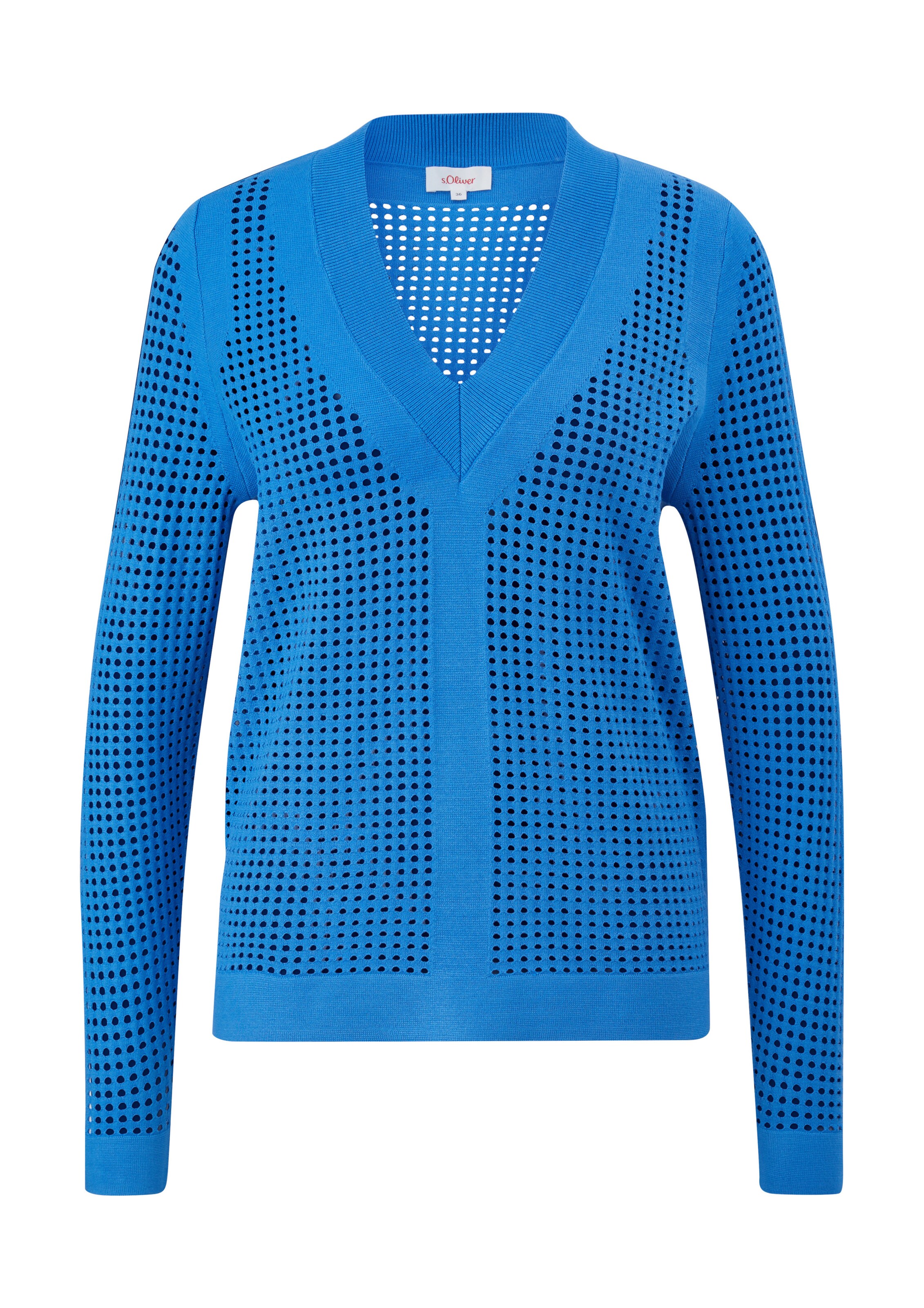 s.Oliver Trui in Blauw: voorkant