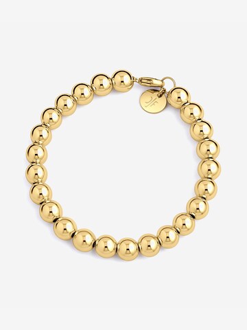 CLASSYANDFABULOUS Jewelry Bracelet 'Kugelarmband 8mm 14k Gold filled/ 14k Roségold filled/ 925 Sterling Silber' in Gold: front