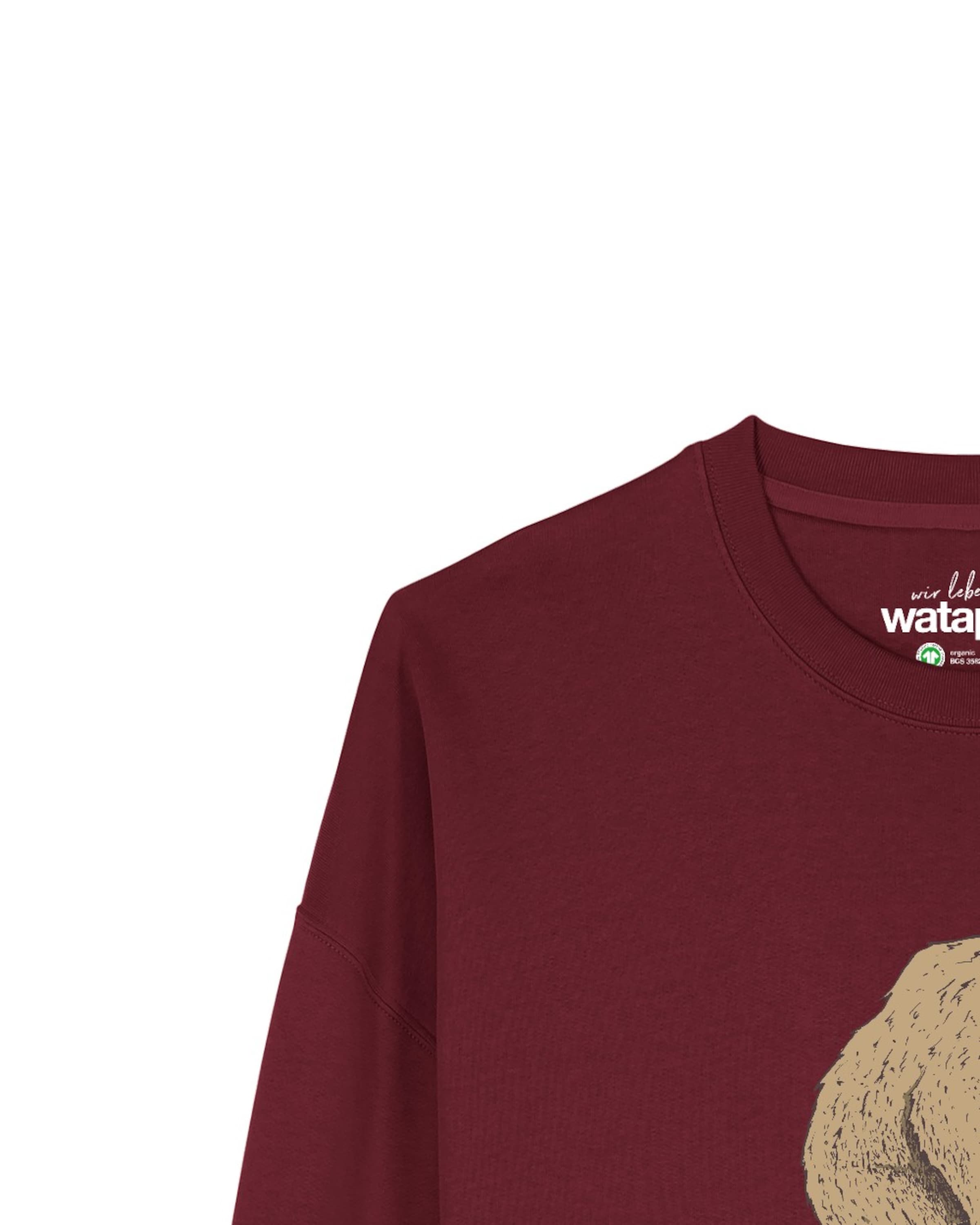 Felpa 'Fahrradbär' di Watapparel in rosso