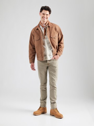 LEVI'S ® Φθινοπωρινό και ανοιξιάτικο μπουφάν 'Western Shorthorn Trucker Jacket' σε καφέ