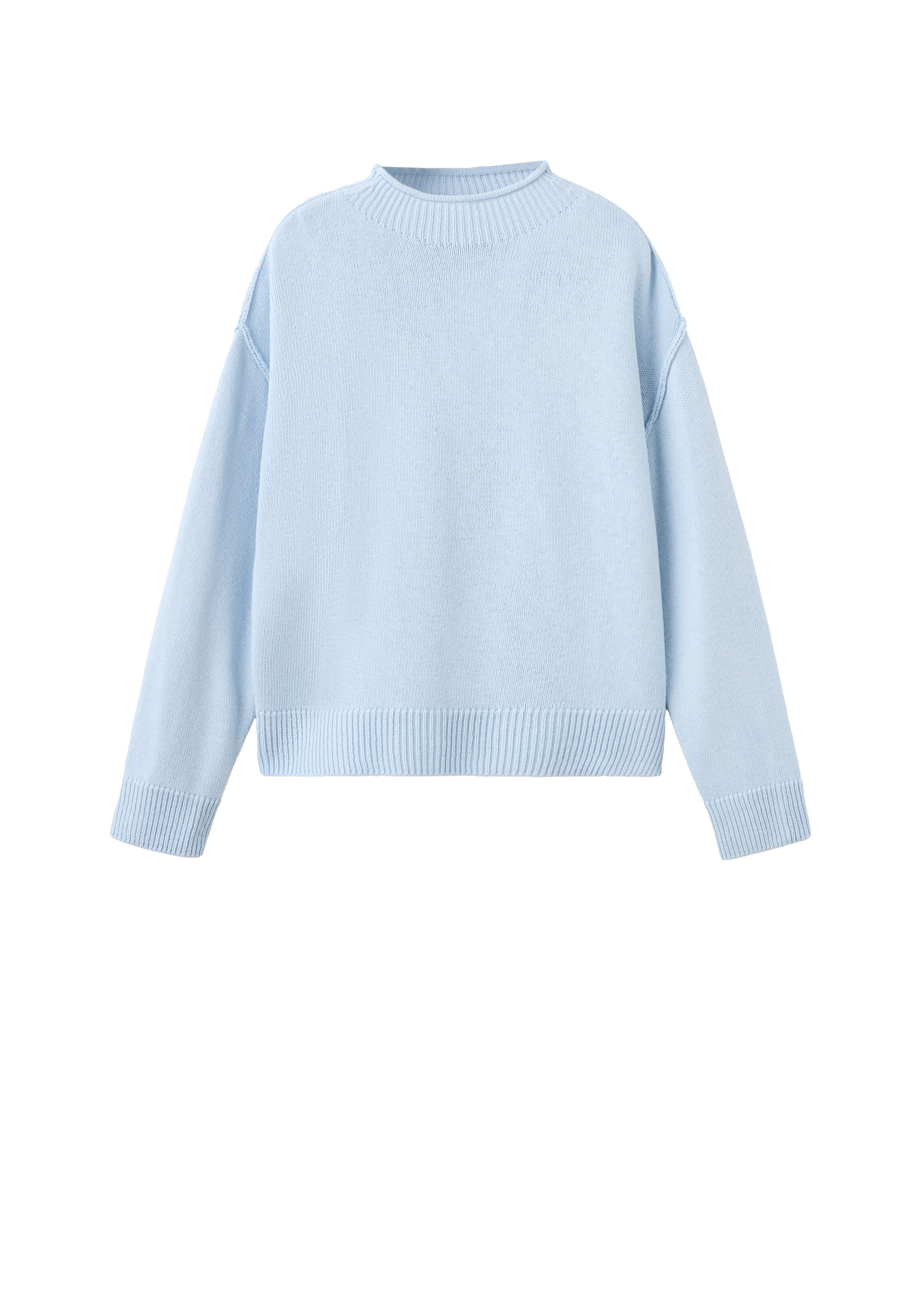 MANGO Trui 'DESTROY' in Blauw: voorkant