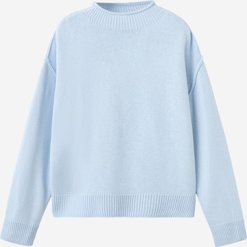 MANGO Trui 'DESTROY' in Blauw: voorkant
