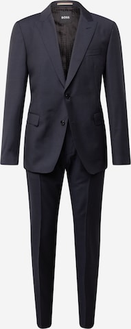 BOSS Black Regular Suit in Blue: front