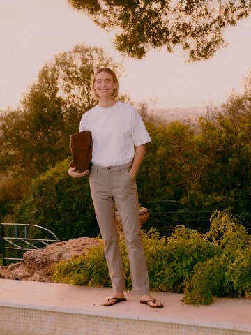 Oxmo Rundhalsshirt ' OXNSandy Boxy ' in Weiß