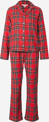 Pijama de la Hunkemöller pe roșu: față