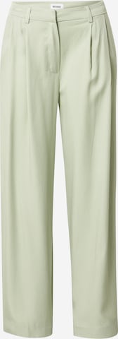 Loosefit Pantalon à pince 'Brady' WEEKDAY en vert : devant