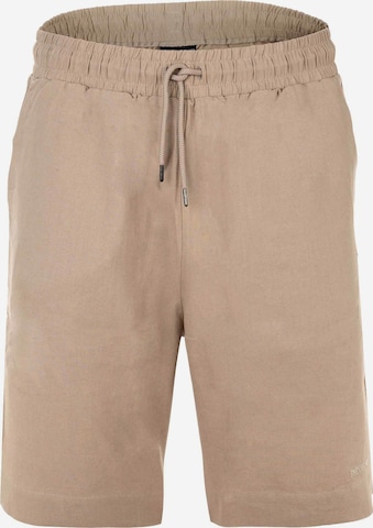 Emporio Armani Normalny krój Spodnie w kolorze brązowy: przód