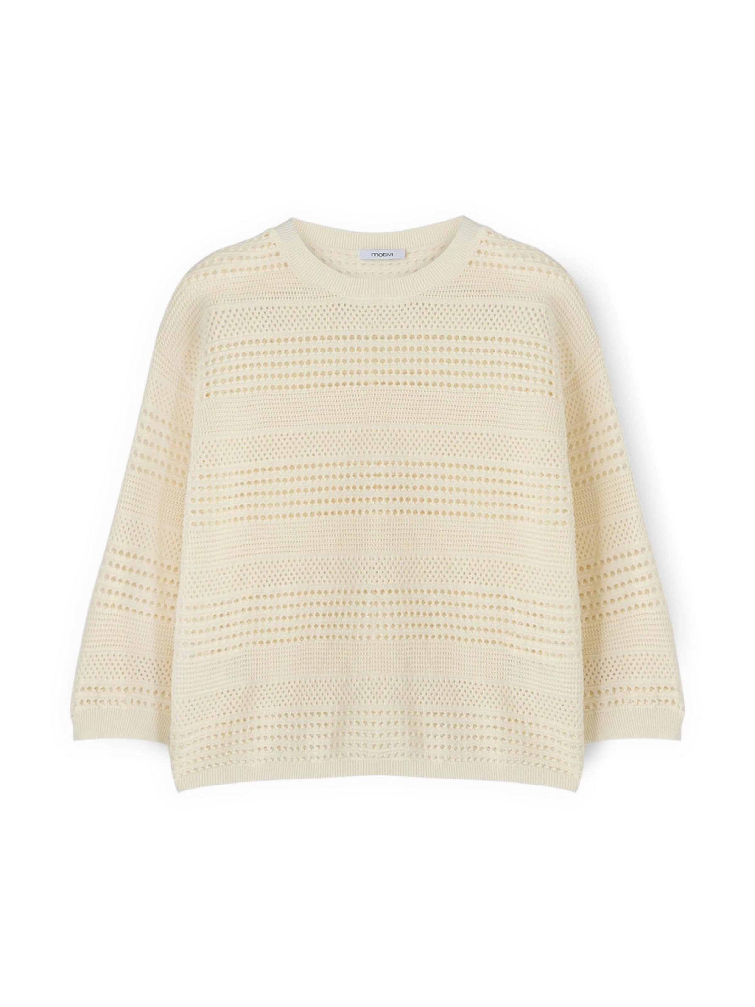 MOTIVI Sweater in White: front