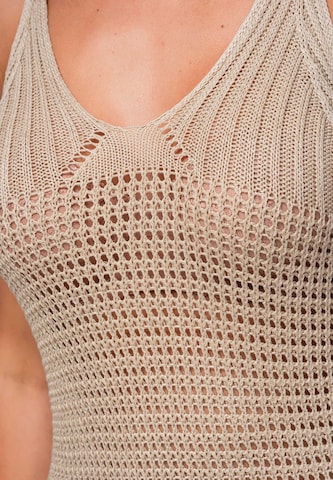 Ombre Evening dress in Beige