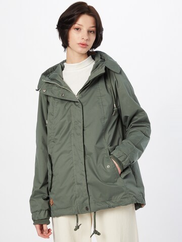 Ragwear Between-Season Jacket in Green: front