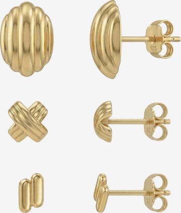 Sofia Milani Schmuckset 'Circle Bar Dome' in Gold: Vorderseite