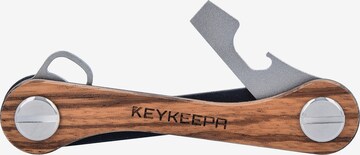 Portachiavi 'Wood' di Keykeepa in marrone: frontale