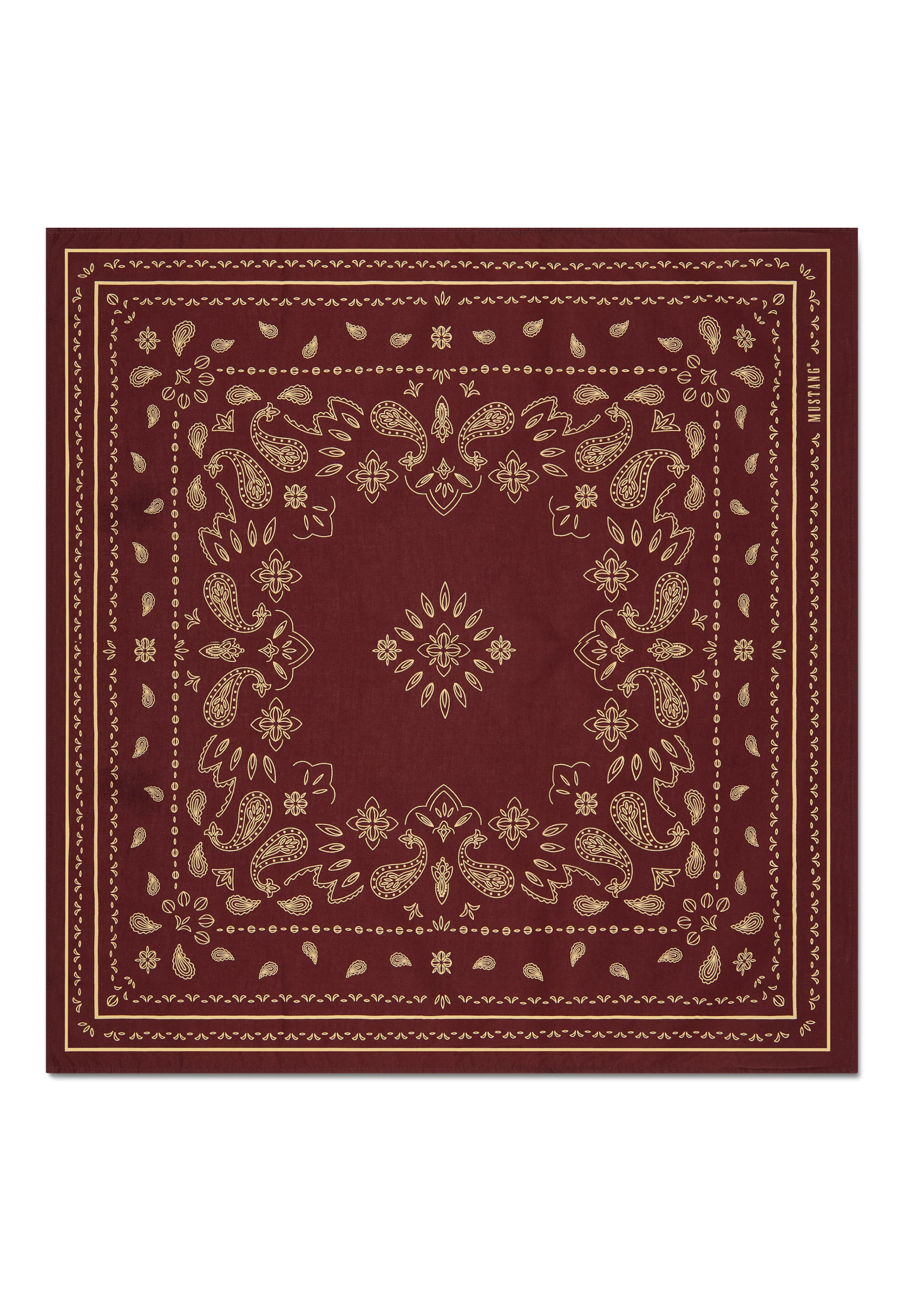 MUSTANG Scarf 'Sunrise Bandana' in Brown: front
