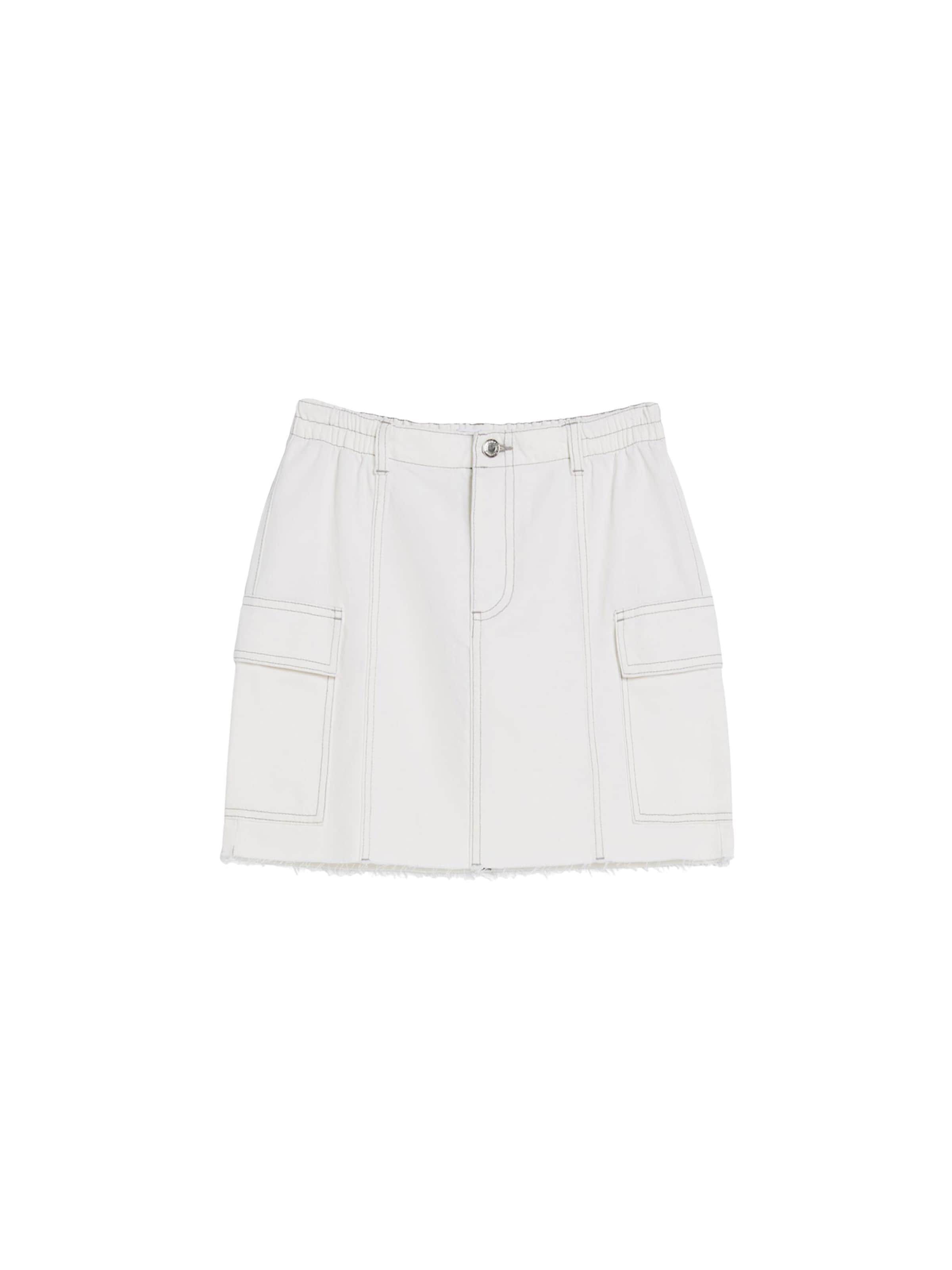 Bershka Kjol i vit: framsida