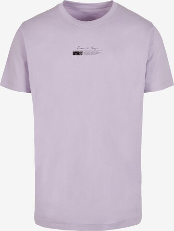 T-Shirt 'Become the Change' Mister Tee en violet : devant