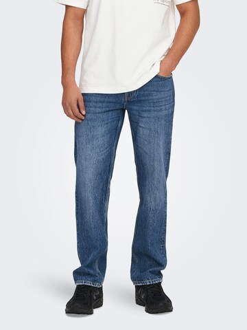 Only & Sons Свободный крой Джинсы 'ONSEDGE' в Синий: спереди