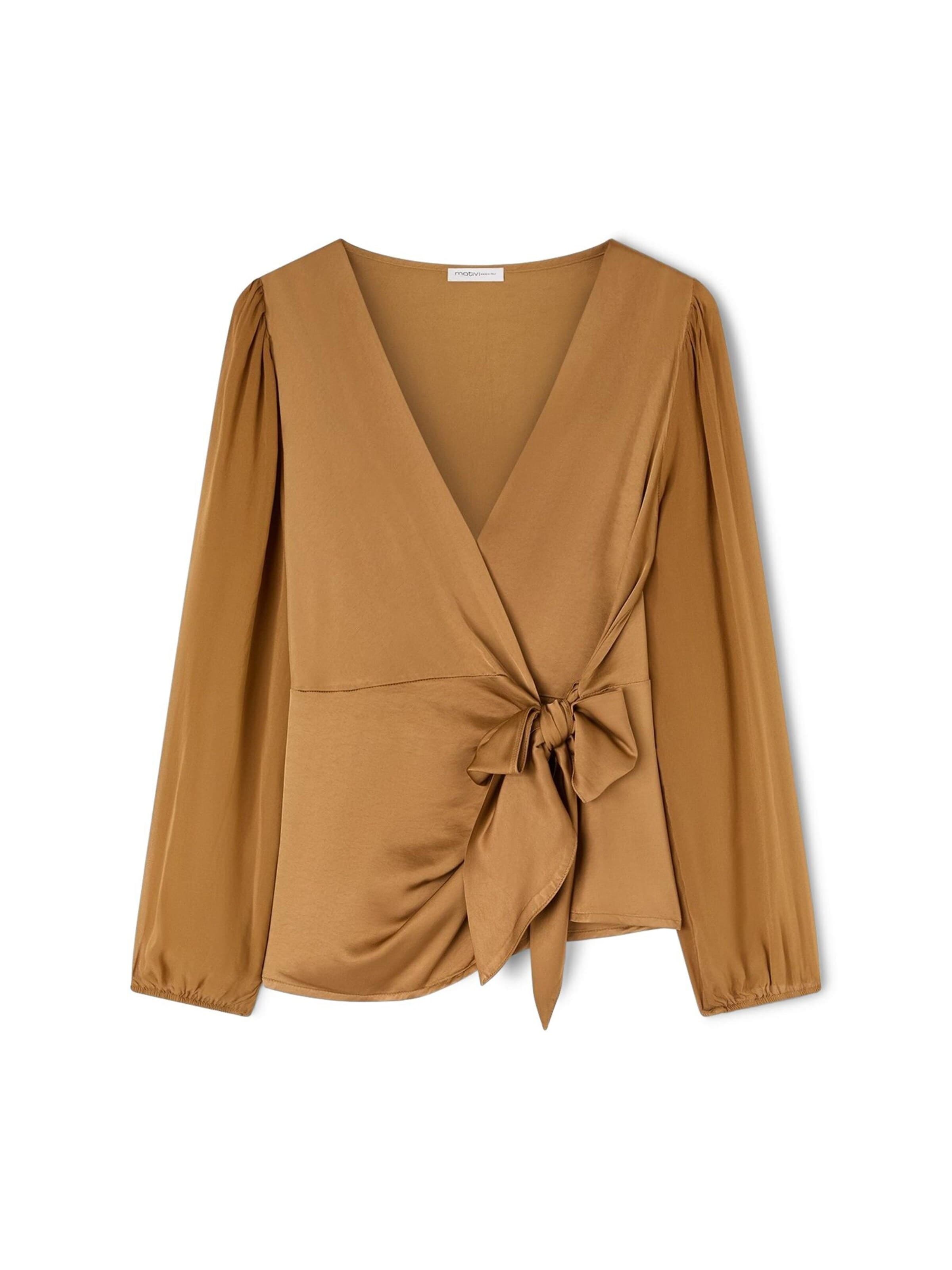 Chemisier MOTIVI en beige : devant