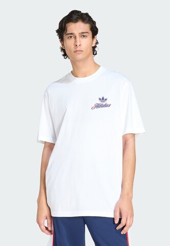Maglietta 'Summer League GFX Varsity' di ADIDAS ORIGINALS in bianco