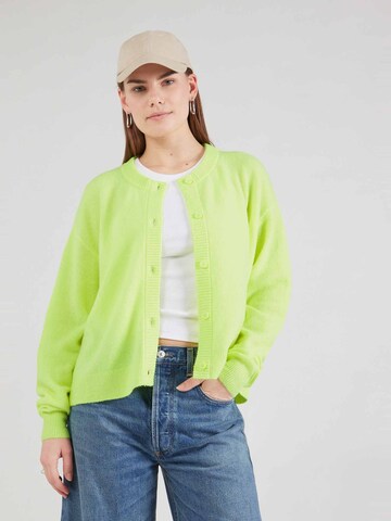 AMERICAN VINTAGE Knit cardigan 'DAMSVILLE' in Yellow: front