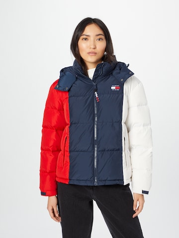 Tommy Jeans Winterjas 'Alaska' in Blauw: voorkant