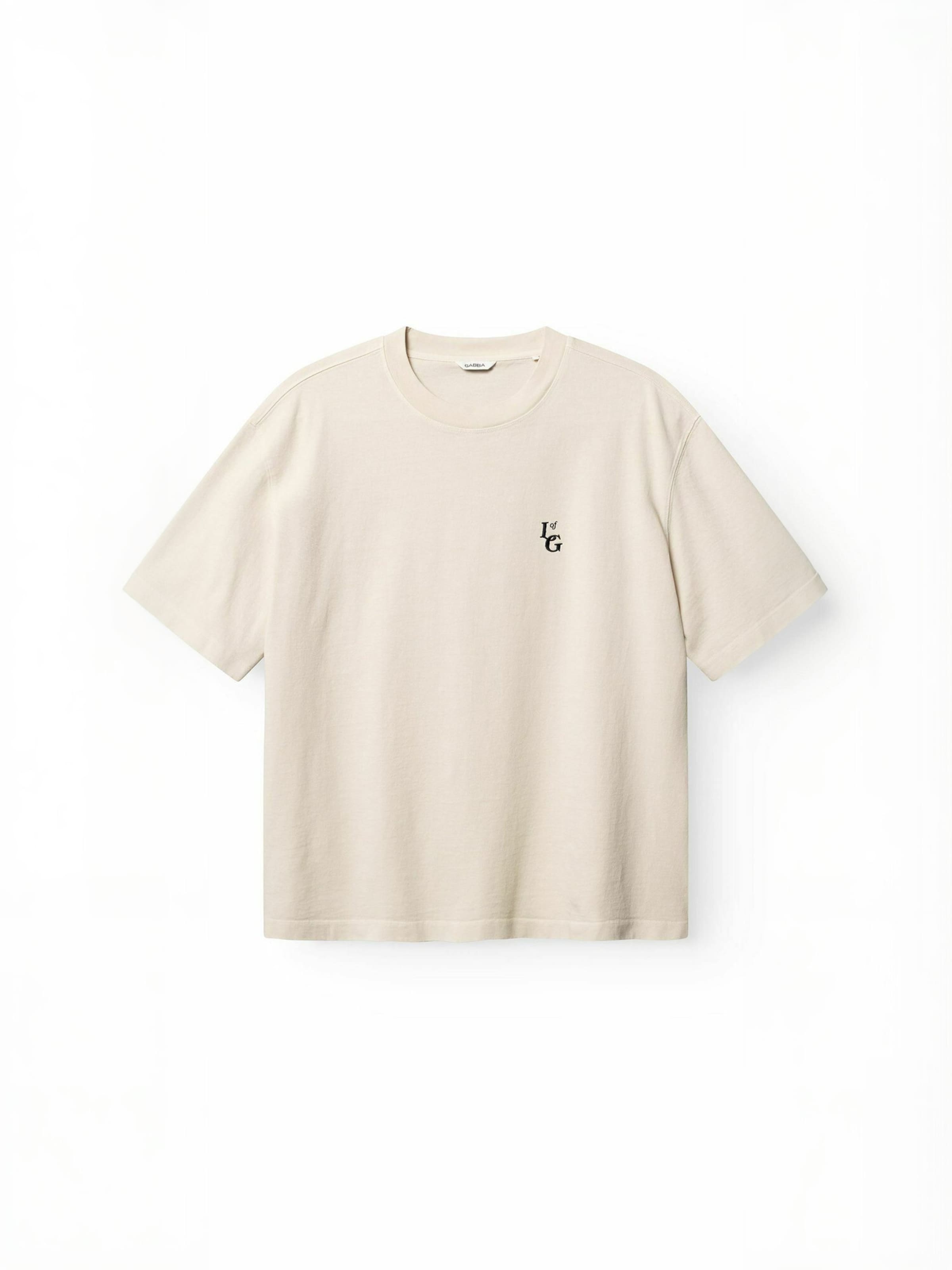 GABBA Comfort Fit T-shirt ' GABlegin ' in Beige: Vorderseite