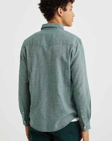 WE Fashion - Ajuste regular Camisa en verde